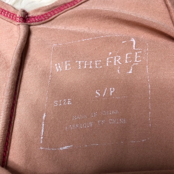 We The Free V Neck Sleeveless Pink Ombré Tank - Picture 5 of 5